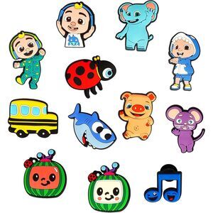 CoComelon 12 Pcs Shoes Charms Fit for Clog Decoration